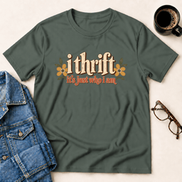 I Thrift Its Just Who I Am T Shirt Gift For Adults