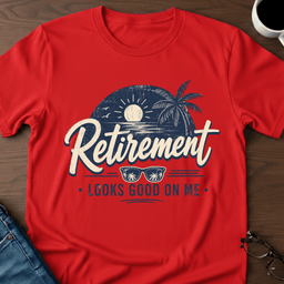 Retirement Looks Good On Me T Shirt Gift For Adults