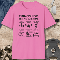 My Spare Time T Shirt Gift For Fitness Lover