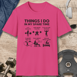 My Spare Time T Shirt Gift For Fitness Lover