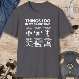 My Spare Time T Shirt Gift For Fitness Lover