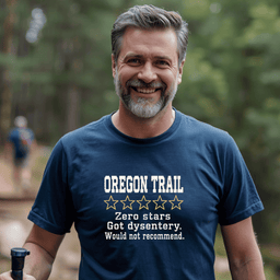 Oregon Trail Zero Stars T Shirt Gift For Adults