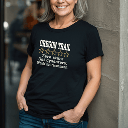 Oregon Trail Zero Stars T Shirt Gift For Adults