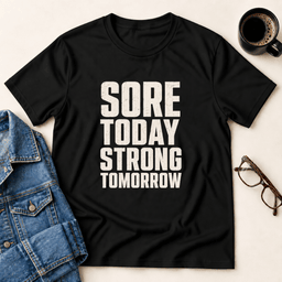 Sore Today Strong Tomorrow T Shirt Gift For Adults