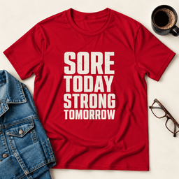 Sore Today Strong Tomorrow T Shirt Gift For Adults