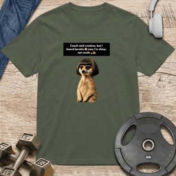 Meerkat Bob Wig T Shirt Gift For Fitness Lover