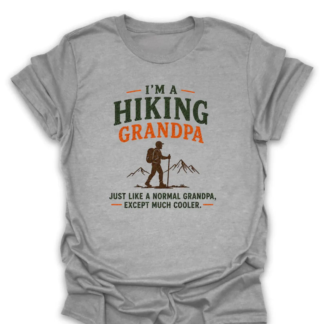 Cooler Hiking Grandpa T Shirt Gift For Grandpa