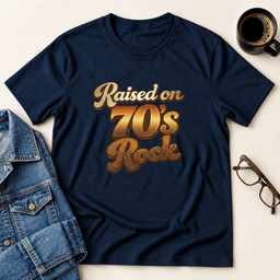 Raised On 70s Rock T Shirt Gift For Adults