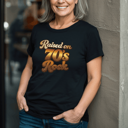 Raised On 70s Rock T Shirt Gift For Adults