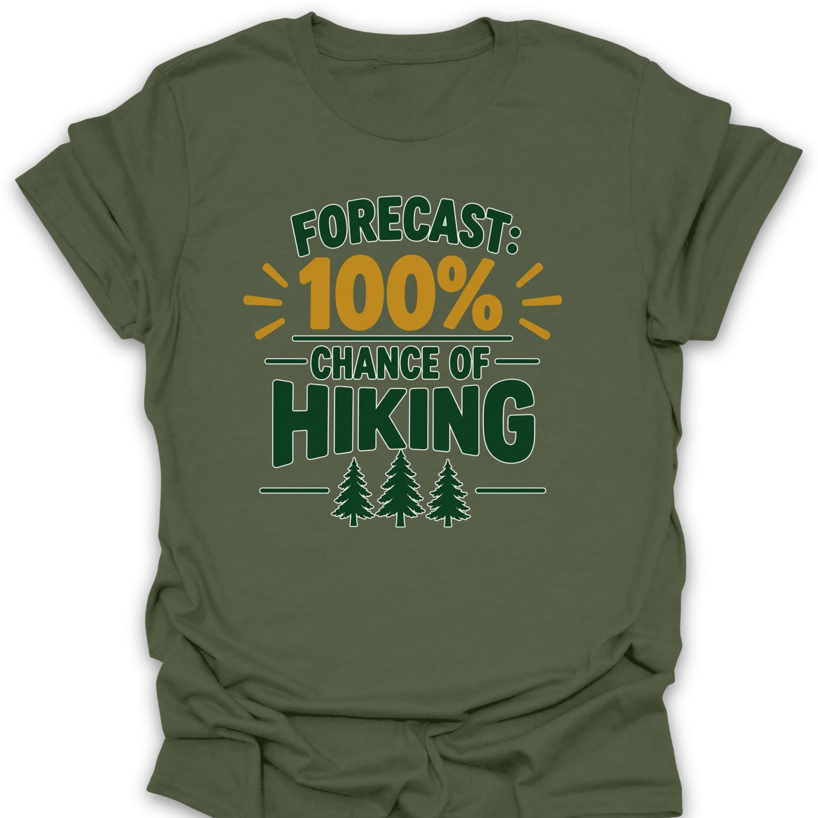 Forecast Hiking T Shirt Gift For Hiker