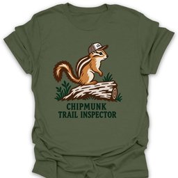 Chipmunk Trail Inspector T Shirt Gift For Hiker