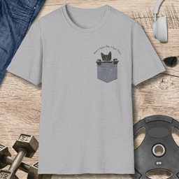 Pocket Cat T Shirt Gift For Fitness Lover
