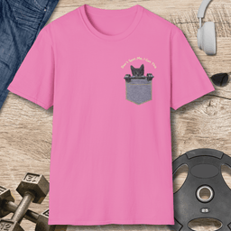 Pocket Cat T Shirt Gift For Fitness Lover