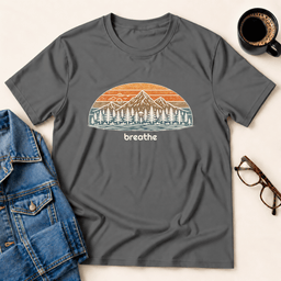 Breathe T Shirt Gift For Adults