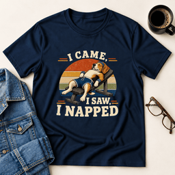I Came I Saw I Napped T Shirt Gift For Adults