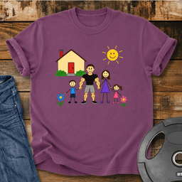 Strong Dad Family Vintage Wash T Shirt Gift For Dad