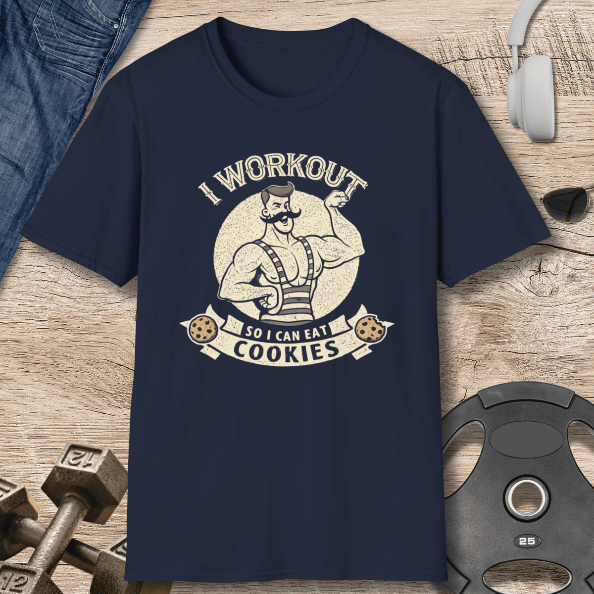 Workout Cookies T Shirt Gift For Fitness Lover