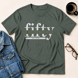 Fifty And Fabulous 1976 T Shirt Gift For Adults