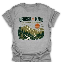 Georgia To Maine Trail T Shirt Gift For Hiker