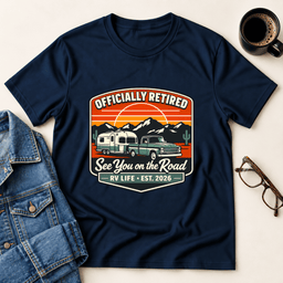 Officially Retired 2026 T Shirt Gift For Adults