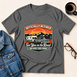 Officially Retired 2026 T Shirt Gift For Adults