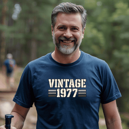 Vintage 1977 Birthday T Shirt Gift For Adults