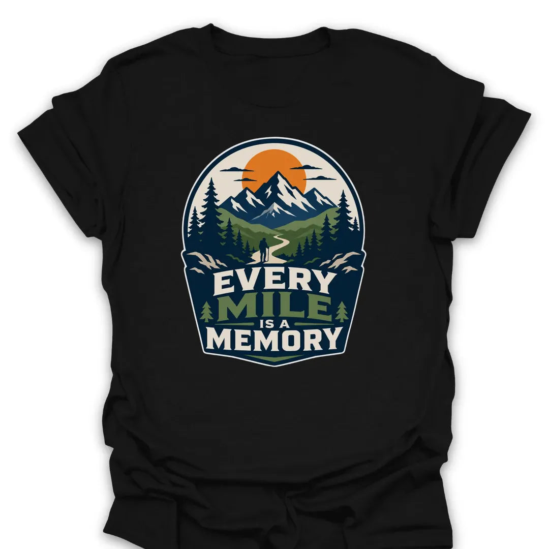 Every Mile Is A Memory T Shirt Gift For Hiker