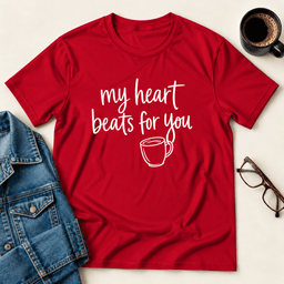 My Heart Beats For You T Shirt Gift For Adults