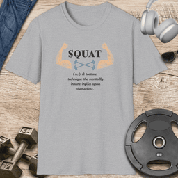 Squat Definition T Shirt Gift For Fitness Lover