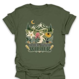 Older Wiser Wilder T Shirt Gift For Hiker