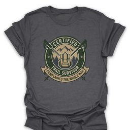 Certified Survivor T Shirt Gift For Hiker