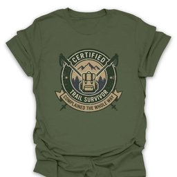 Certified Survivor T Shirt Gift For Hiker