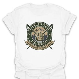 Certified Survivor T Shirt Gift For Hiker