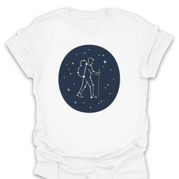 Constellation Hiker T Shirt Gift For Hiker