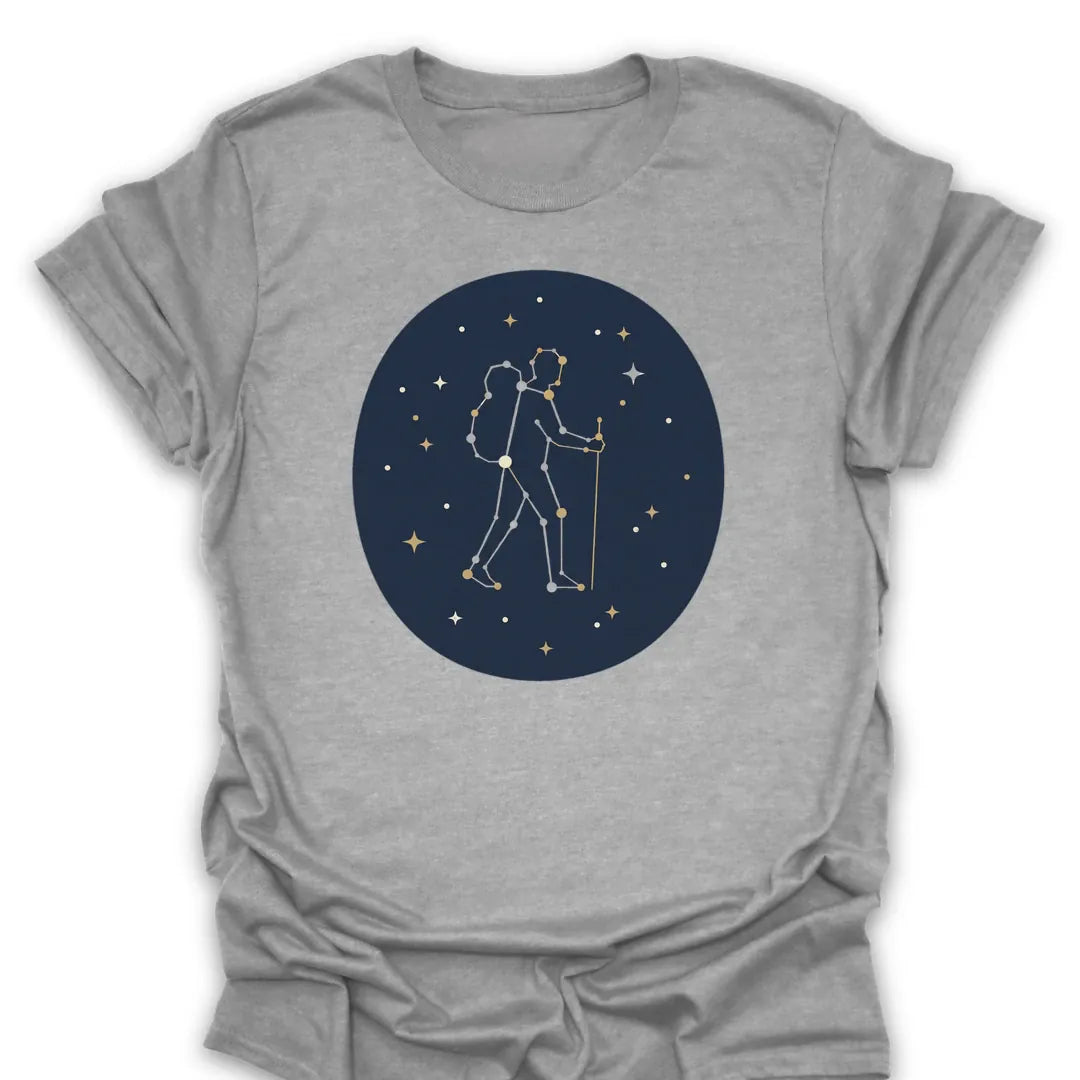 Constellation Hiker T Shirt Gift For Hiker
