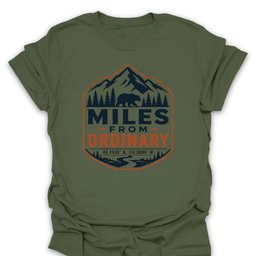 Miles From Ordinary T Shirt Gift For Hiker