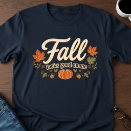 Fall Looks Good On Me T Shirt Gift For Adults