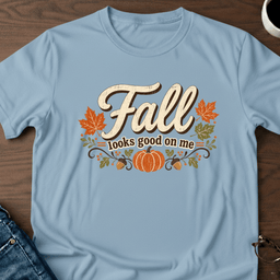 Fall Looks Good On Me T Shirt Gift For Adults