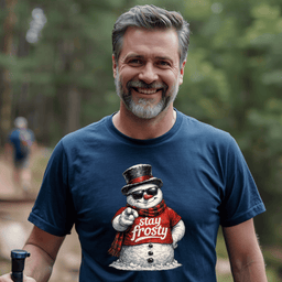 Stay Frosty Snowman T Shirt Gift For Adults