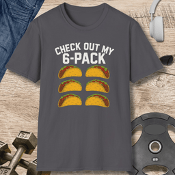 Taco 6 Pack T Shirt Gift For Fitness Lover