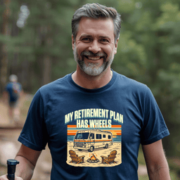 My Retirement Plan Has Wheels Motorhome T Shirt Gift For Adults