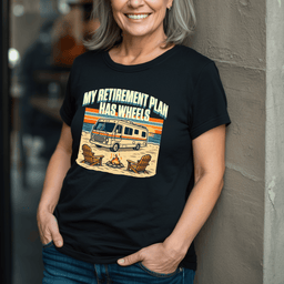 My Retirement Plan Has Wheels Motorhome T Shirt Gift For Adults