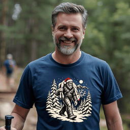 Squatch And Reindeer T Shirt Gift For Adults