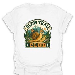 Slow Trail Club Snail T Shirt Gift For Hiker
