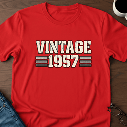 Vintage 1957 Birthday T Shirt Gift For Adults