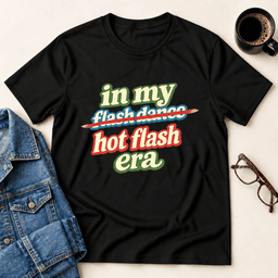 In My Hot Flash Era T Shirt Gift For Adults