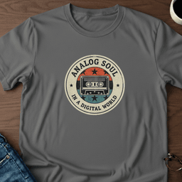 Analog Soul In A Digital World T Shirt Gift For Adults
