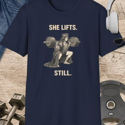 She Lifts T Shirt Gift For Fitness Lover