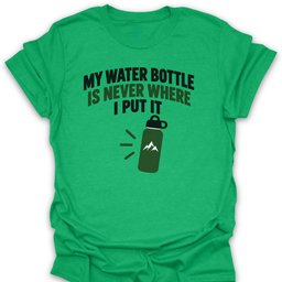 Lost Water Bottle T Shirt Gift For Hiker