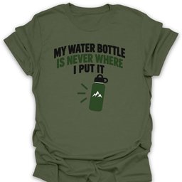Lost Water Bottle T Shirt Gift For Hiker